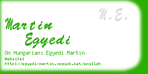 martin egyedi business card